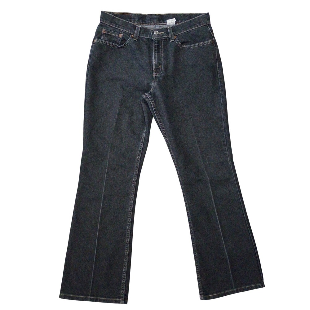 Levi's Womens 8 (Fits 30x29.5) 515 Boot Cut Mid Rise Black Casual Denim Jeans